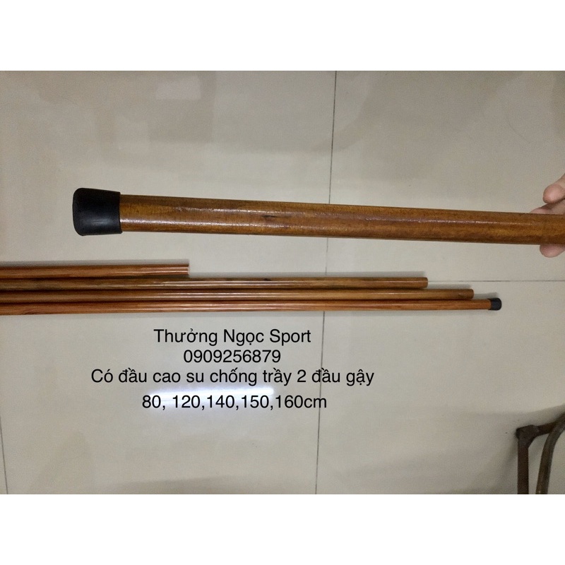 Gậy Tập YOGA, AEROBIC, DƯỠNG SINH BẰNG GỖ 80cm, 120cm, 140cm, 150cm, 160cm