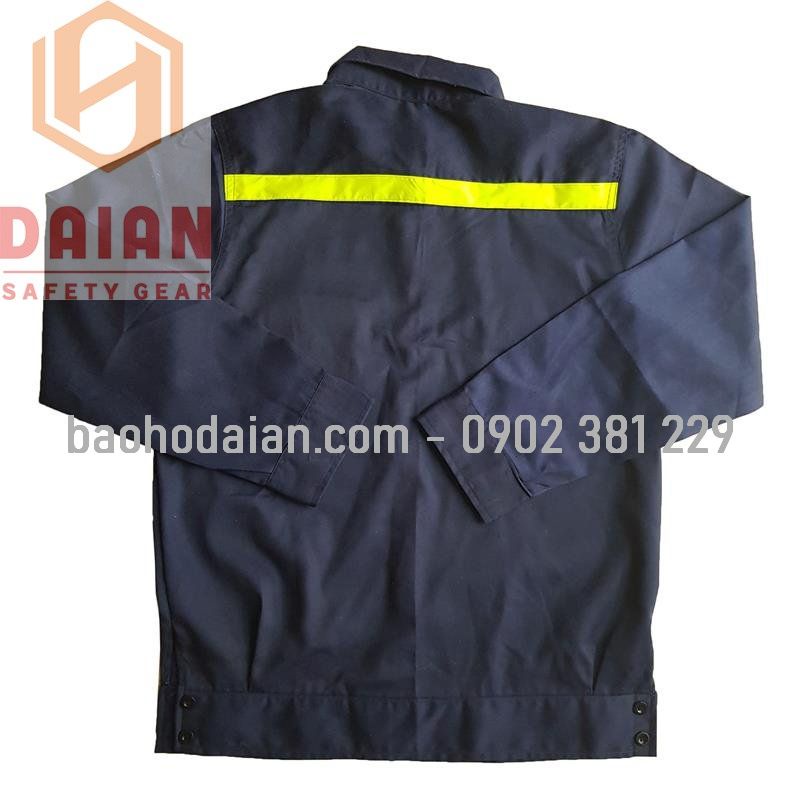 Quần áo bảo hộ lao động phối phản quang vải kaki Nam Định