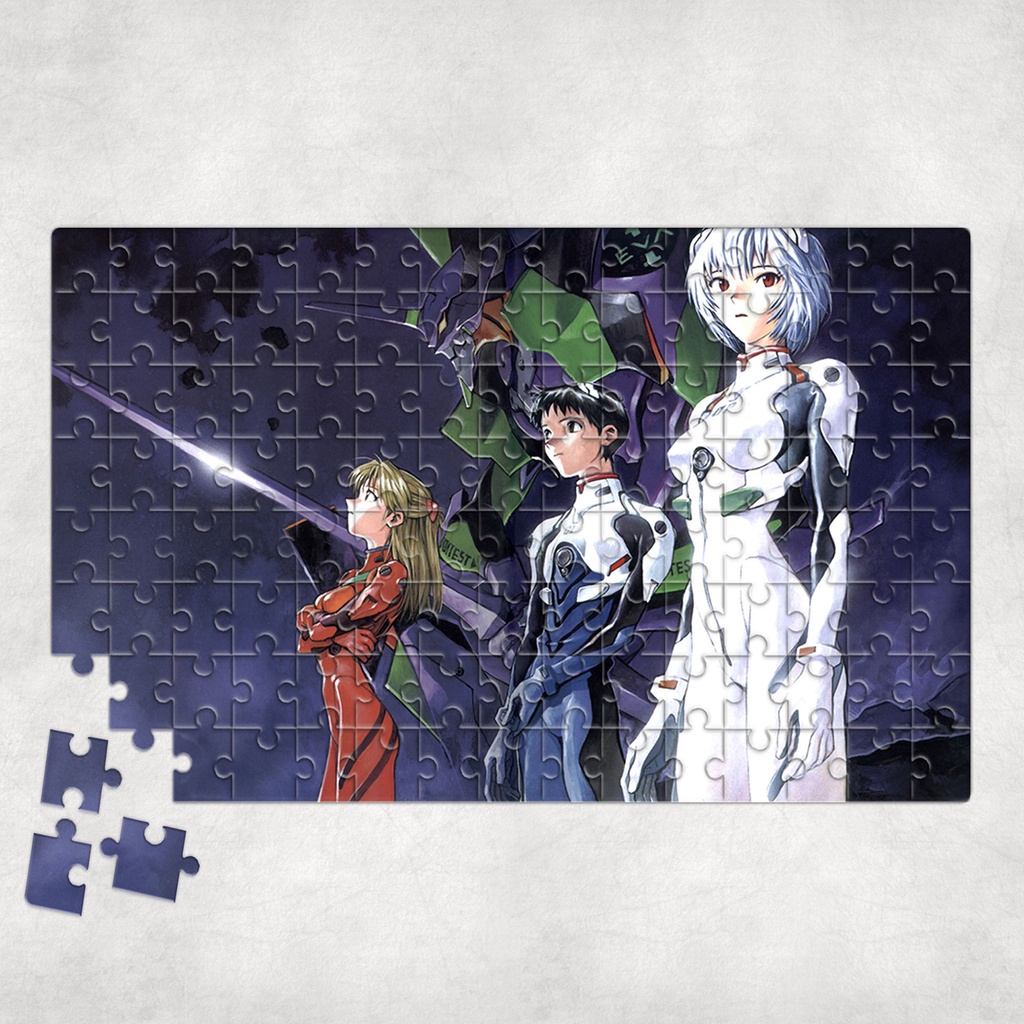 Tranh ghép hình A4, A5 Anime, xếp hình NEON GENESIS EVANGELION - Mẫu 1