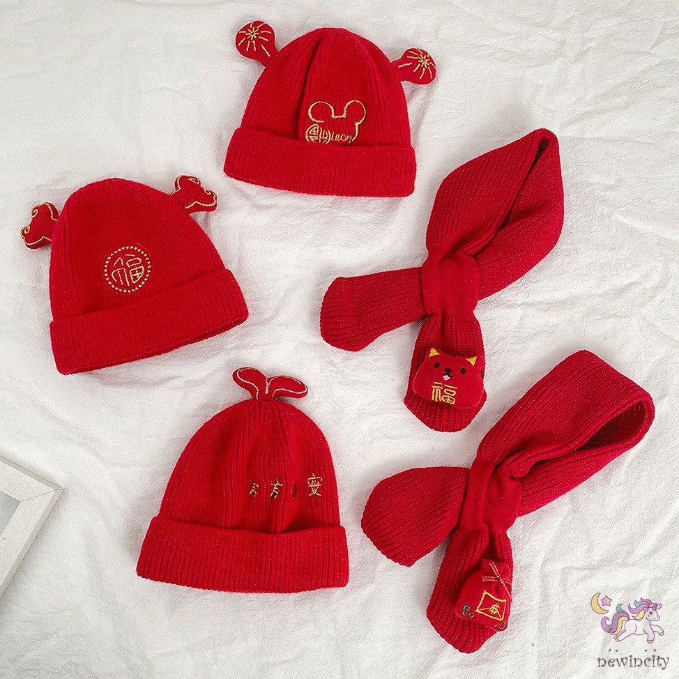 Khăn choàng cổ giữ ấm kiểu hoạt hình xinh xắn đáng yêu cho bé gái