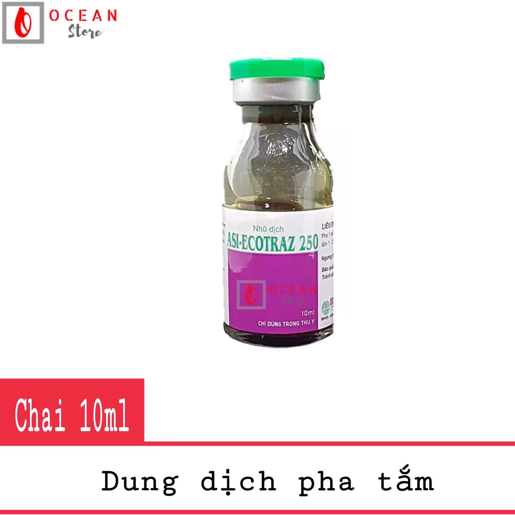 Thuốc Asi Ecotraz pha tắm trị ghẻ, ve rận cho vật nuôi