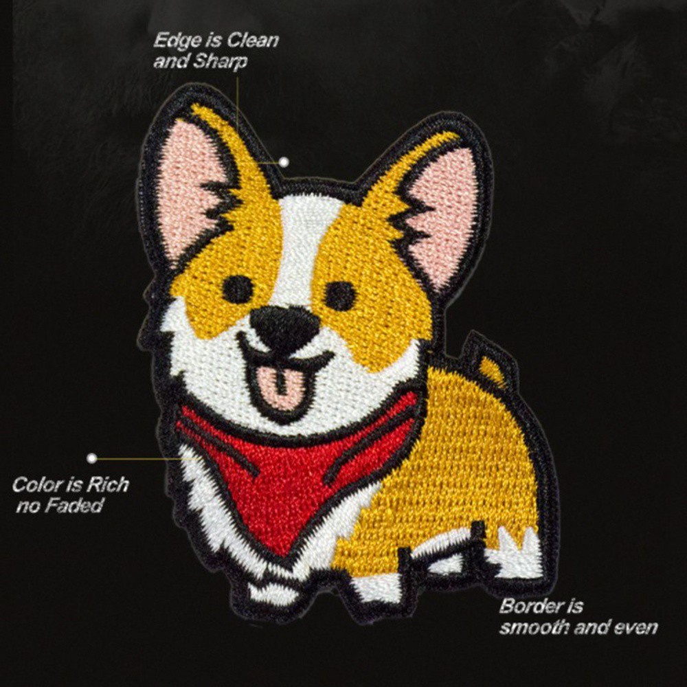 Miếng Vá Quần Áo Hình Chú Chó Corgi Taylor1 Dễ Thương Diy