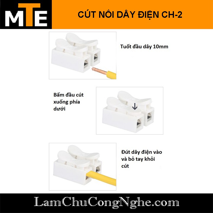 Combo 10 Cút nối dây điện CH-2 CH-3