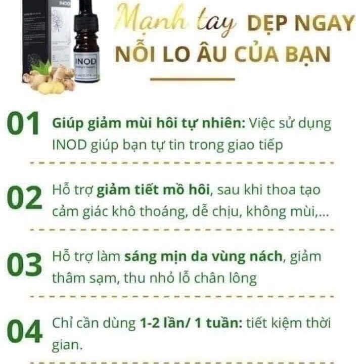 Serum INOD Hôi Nách Hôi Chân Huyền Phi Chính Hãng