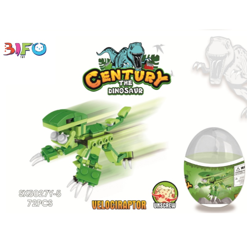 Lắp ghép Century The Dinosaur Trứng khủng long và đồ chơi lắp ghép xếp hình máy bay nhiều mẫu phát triển tư duy cho trẻ