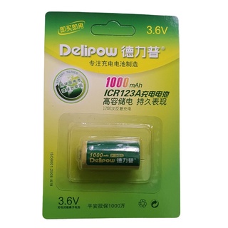 Pin sạc Delipow CR123a 3.6V 1000mAh 1200mAh