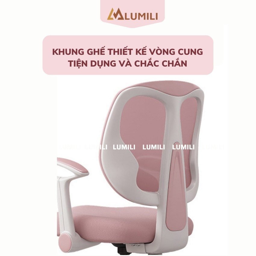 [ Tặng đệm ghế và đai chống gù] Ghế chống gù cao cấp lumili M1 ghế trẻ em nâng hạ độ cao xoay 360 độ