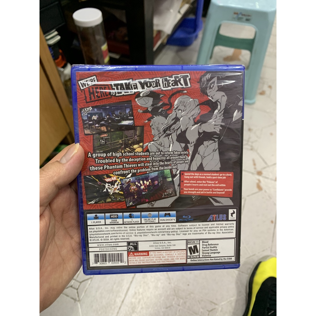 Đĩa Game Ps4 : Persona 5 Royal Steeelbook Edition