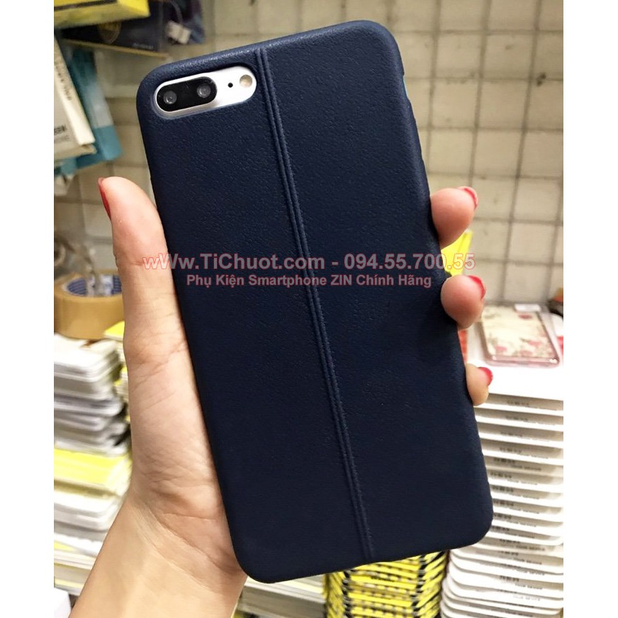 Ốp Lưng iPhone 7/ 8 Plus Dẻo Giả Da