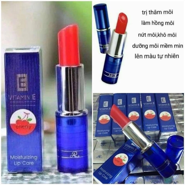 Son dưỡng môi Vitamin E Cherry Moisturzing Lip Care