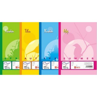 Vở Hồng Hà 1002 - 200 trang (4 mùa)