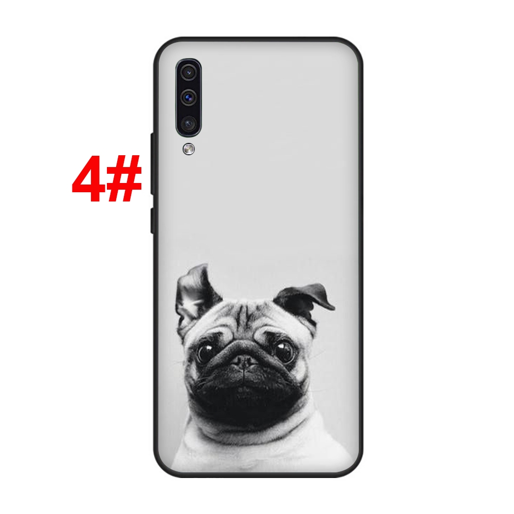 Ốp điện thoại silicon mềm hình chú chó Pug 252F cho Samsung Galaxy Note 8 9 10 Plus A5 2017 A6 A7 A8 A9 2018