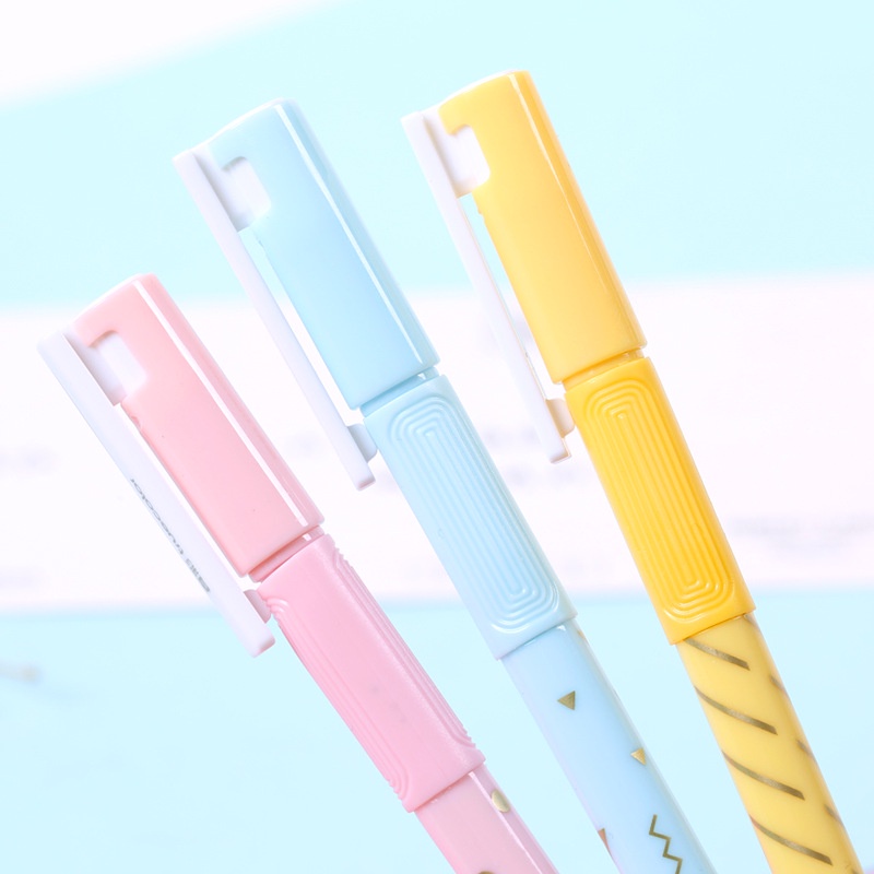 Bút mực gel đen khô nhanh ngòi 0.35mm cho học sinh/văn phòng