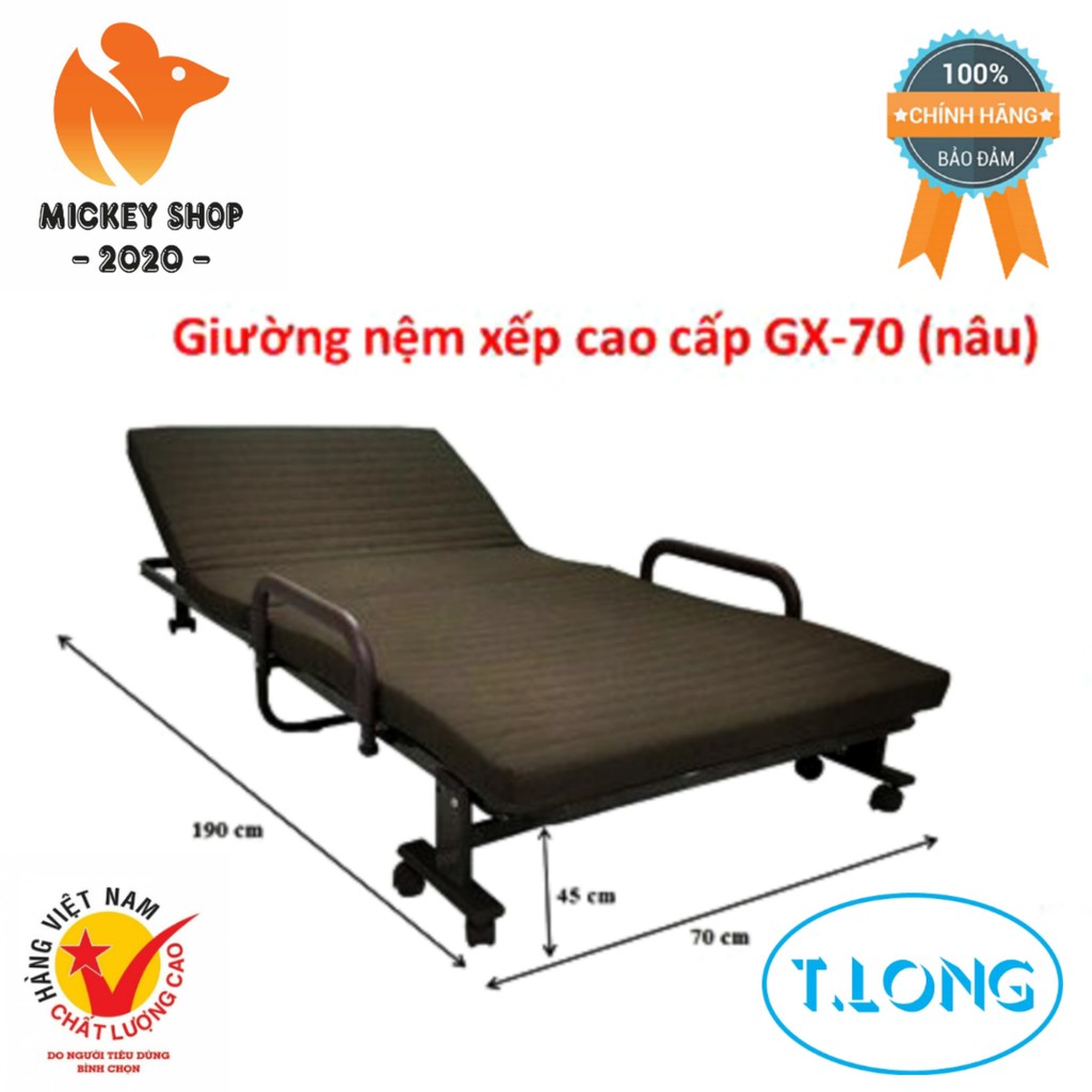 [ BỀN ĐẸP ] Giường xếp thông minh Thanh Long GX-70 ngang 70 cm - HÀNG CHÍNH HÃNG