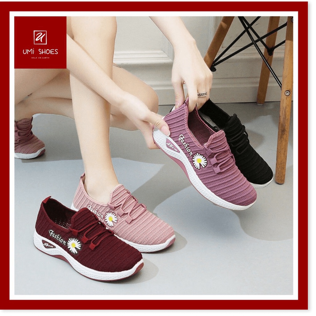 ⚡ 𝕊ℍ𝕆𝔼𝕊 ℍ𝕆𝕌𝕊𝔼 ⚡ Giày thể thao nữ hoa cúc đi tập gym thể dục dụng /leo núi/ đi nhóm dã ngoại/đi làm công ty đế ê