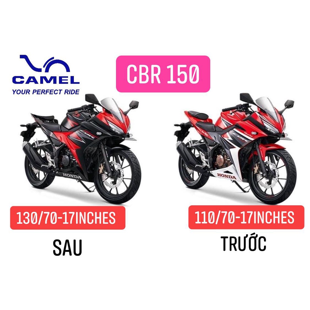 VỎ LỐP YAMAHA R15-V3 / R3 / FZ150I / M-SLAZ / TFX (90/80-17 &amp; 140/70-17) CMI_004 cameltire_fast