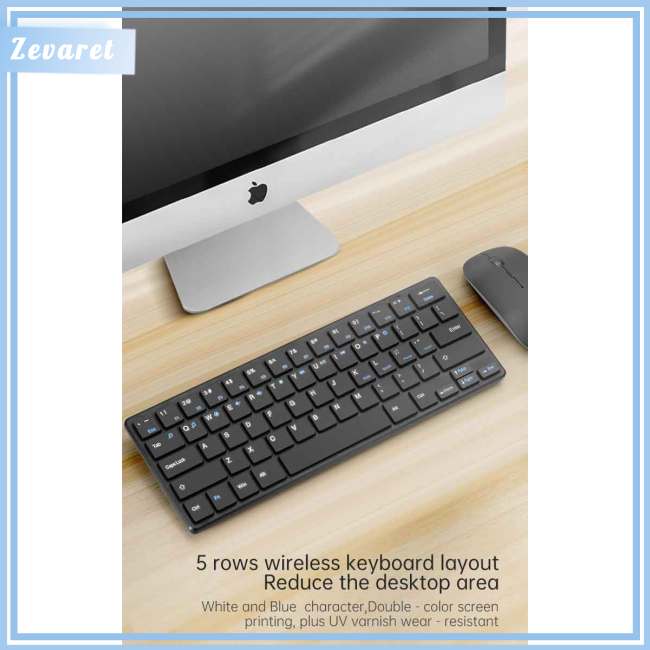 Bộ Chuột Và Bàn Phím Không Dây Zevaret 2.4g 10m Cổng Usb