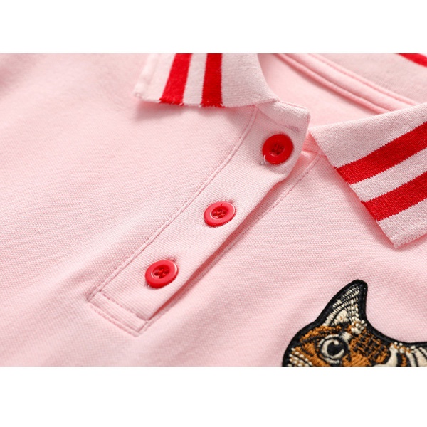 Đầm polo/ Váy polo bé gái tay ngắn kiểu dáng hợp thời trang chất vải cotton cá sấu mềm mịn thoáng mát BG4