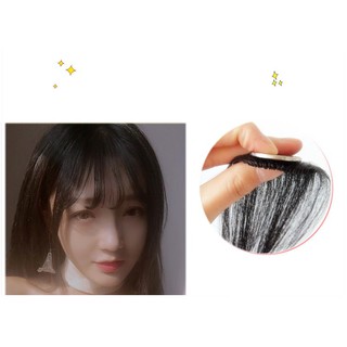 Tóc mái kèm tóc mai giả mỏng phong cách Hàn Quốc