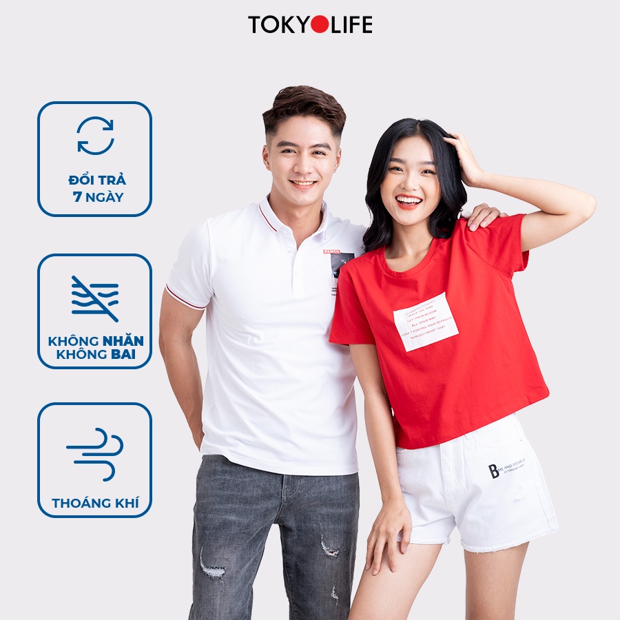 Áo Polo Nam Cotton Cao Cấp, Basic Sang Trọng Lịch Lãm TOKYOLIFE E7POL007G