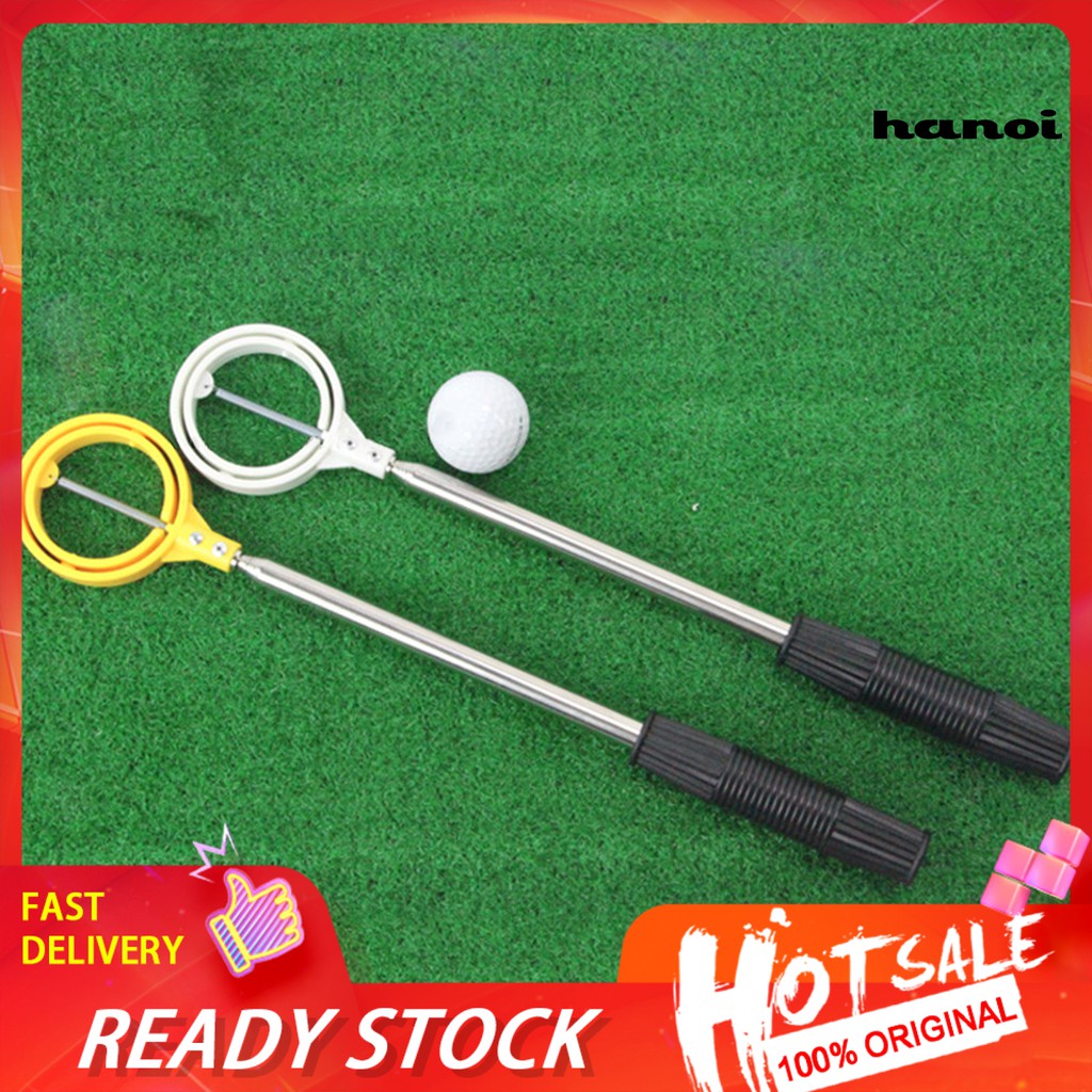 [QL]Stainless Steel Telescopic Golf Ball Retriever Retracted Pick up Scoop Picker