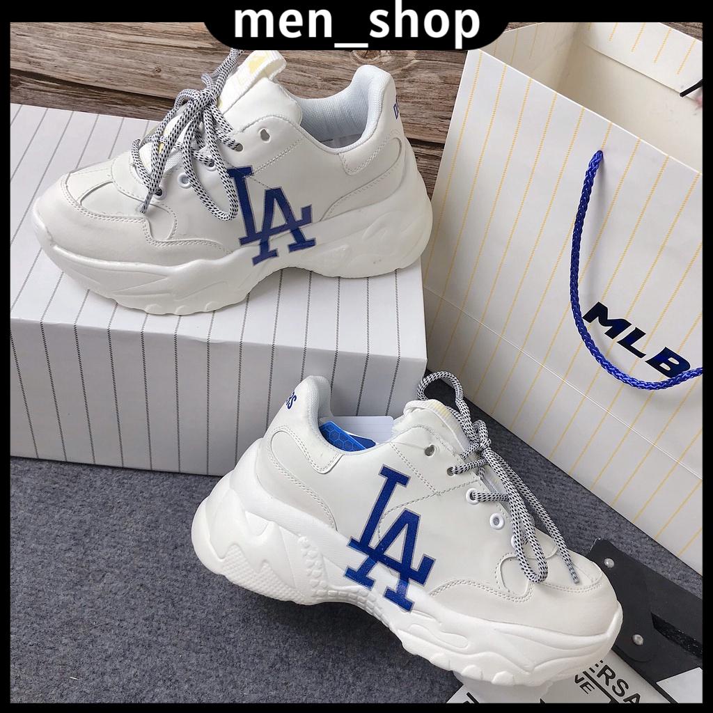 Giày MLB LA, Giày Thể Thao LA phong cách hàn quốc, tăng chiều cao độn đế 4cm bản đẹp full box bill 2022