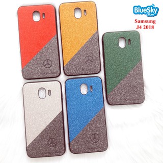 Ốp lưng Samsung J4 (2018) giả da logo xe