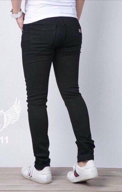 Quần jeans dài thời trang nam rách gối