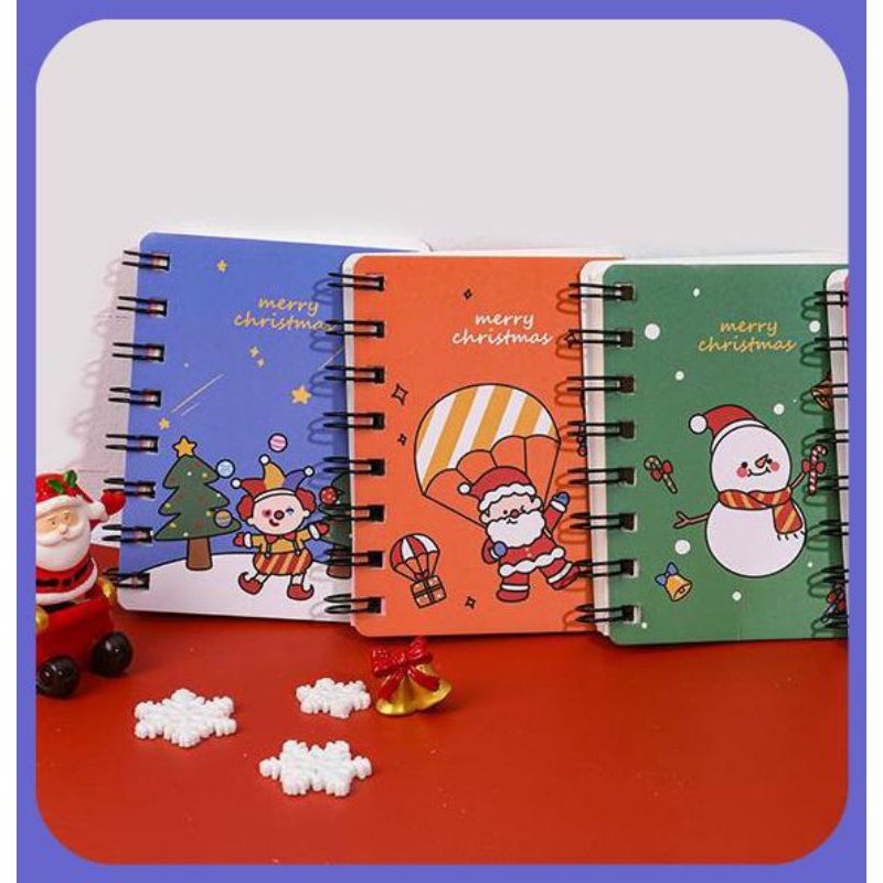 Sổ cầm tay chủ đề Xmas siêu cute - Quà tặng Giáng Sinh dễ thương ý nghĩa - Sổ, vở mini đẹp độc rẻ