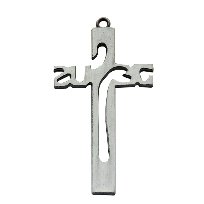 Móc Khóa Hình Thánh Giá Bằng Kim Loại Phong Cách Công Giáo