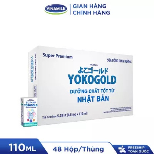 THÙNG 48 HỘP SỮA BỘT PHA SẴN YOKO 110ML