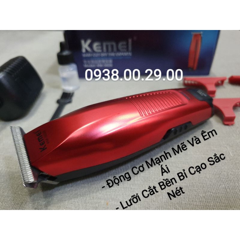 Tông Đơ Cạo Viền Chính Hãng Kemei 5026 Lưỡi Thép T-Blade 440C Siêu Bén.(Ảnh thật)