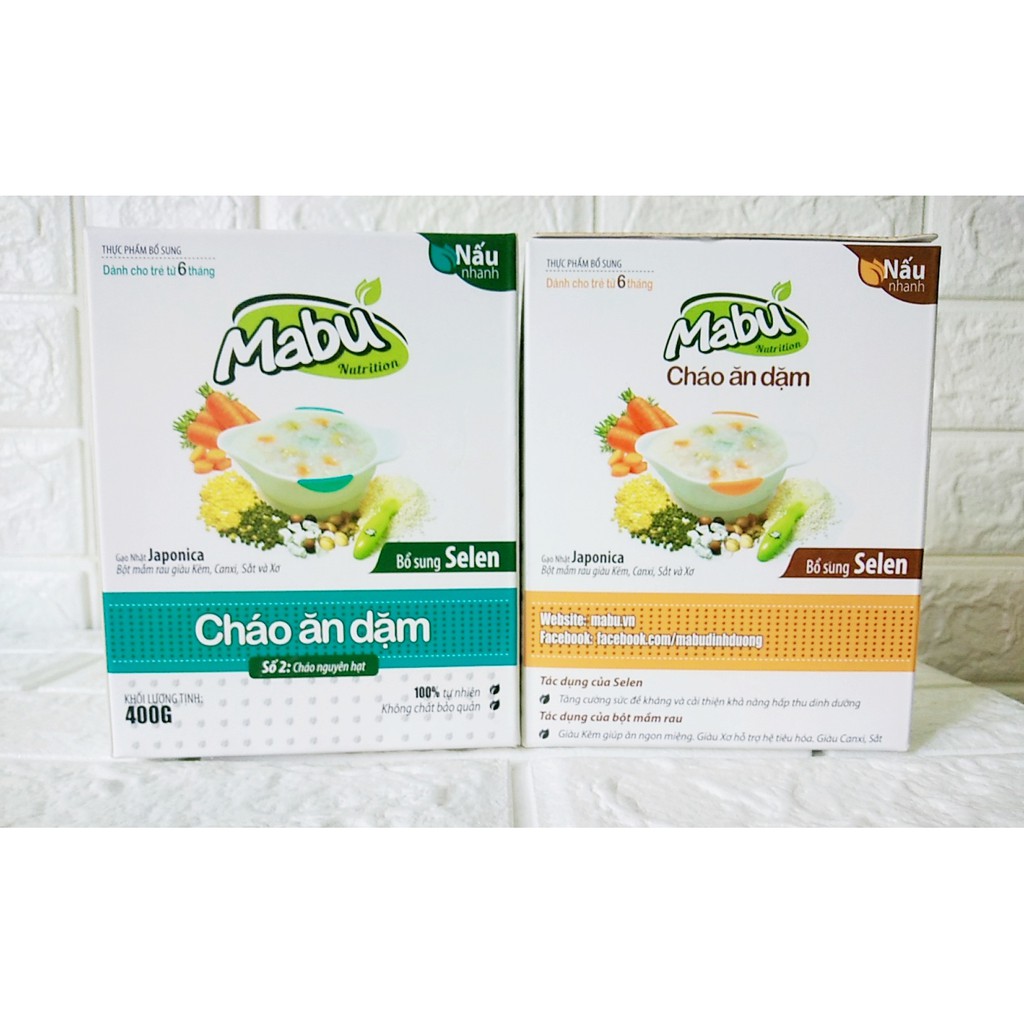 CHÁO HẠT GẠO NHẬT MABU 400G