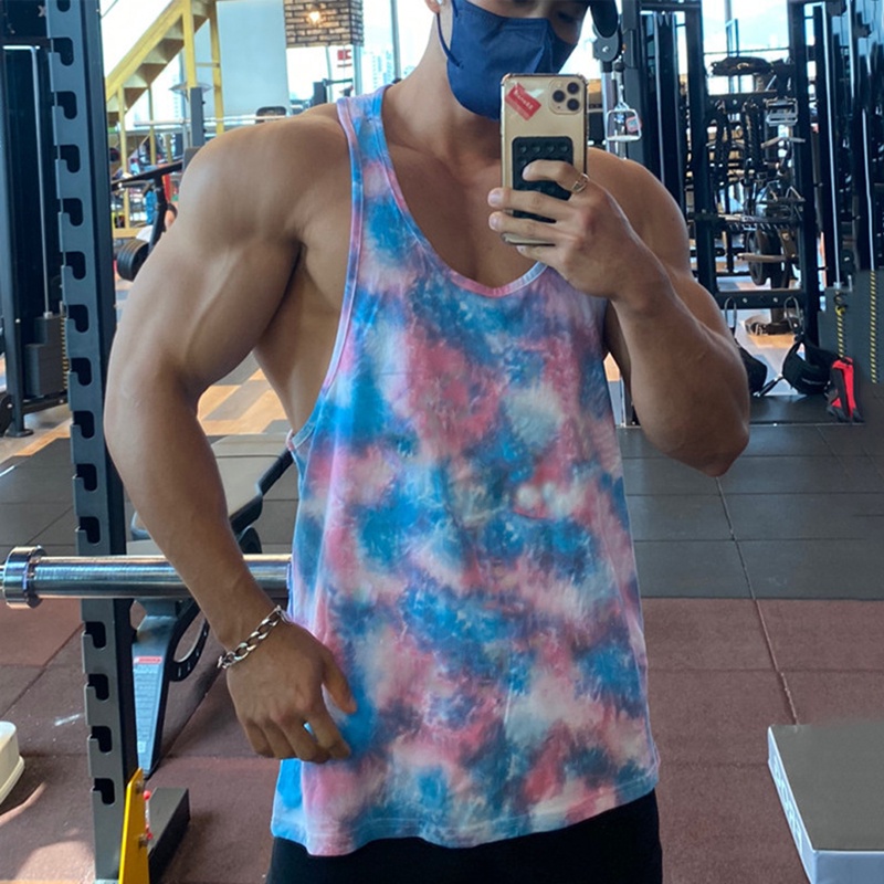 Áo Ba Lỗ Lưới Họa Tiết Rằn Ri Tập Thể Thao Thời Trang Cho Nam