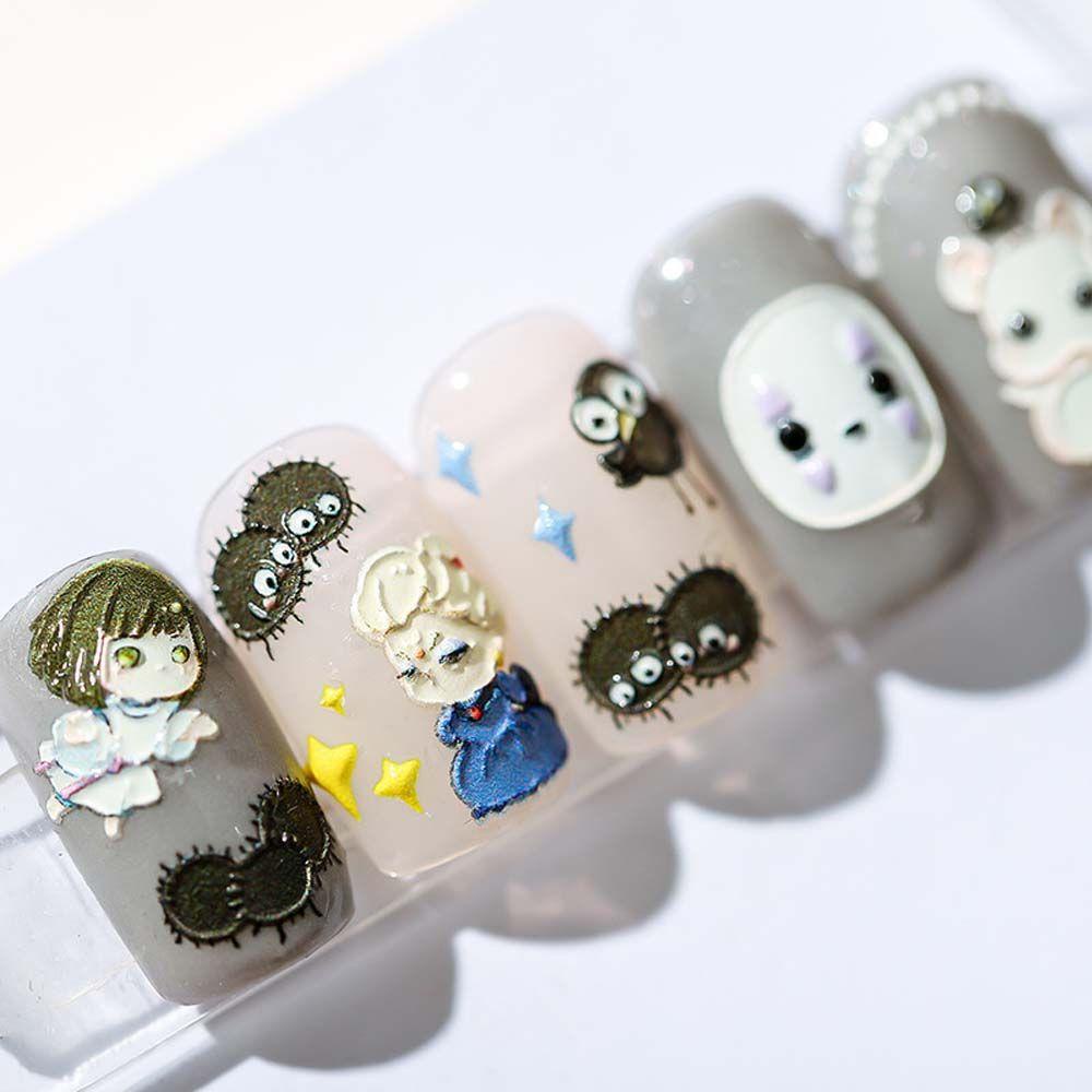 Miếng Dán Trang Trí Móng Tay Nghệ Thuật 5D DIY Xinh Xắn