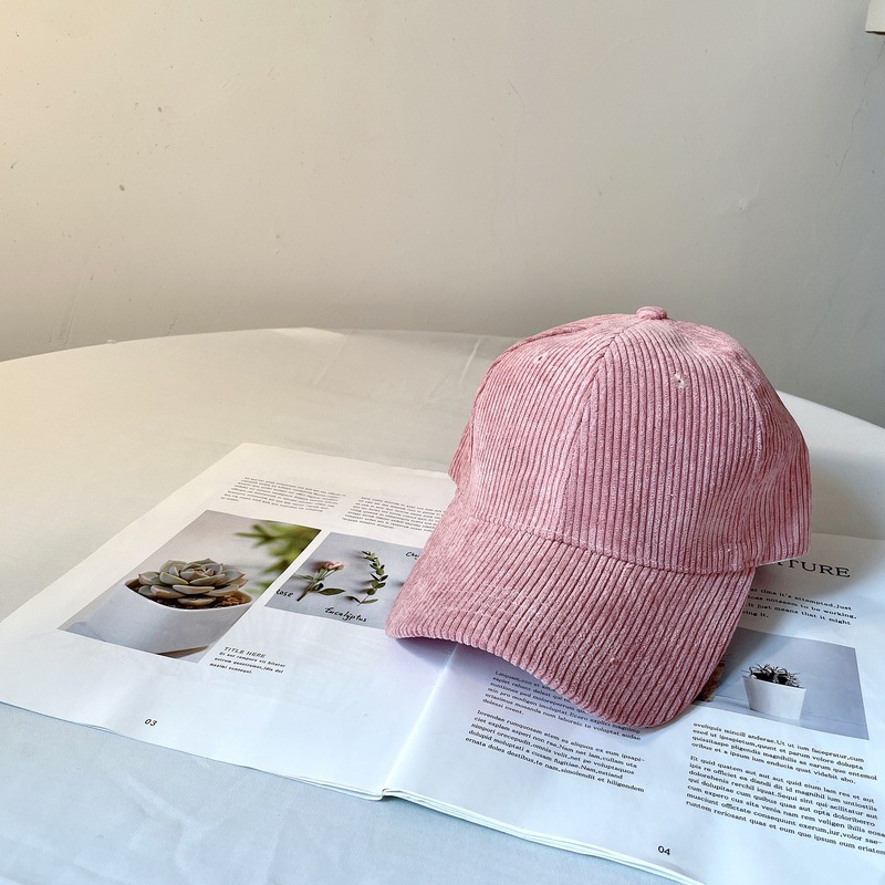 Mũ Lưỡi Trai Vải Nhung Màu Sắc Thời Trang