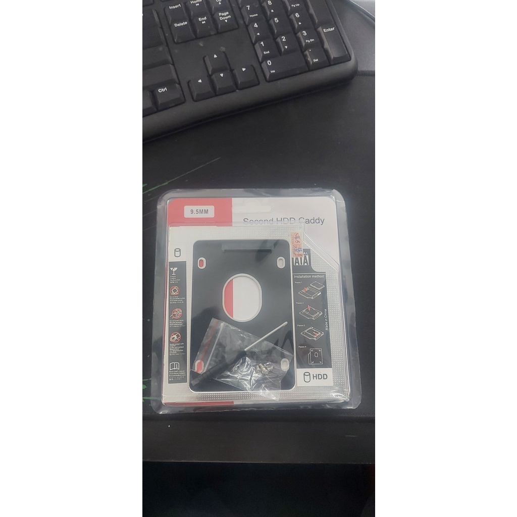 Khay ổ cứng Laptop Caddy Bay dày 12.7mm chuẩn SATA 3.0 | BigBuy360 - bigbuy360.vn