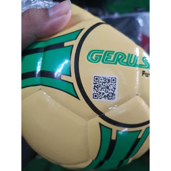 Trái bóng futsal GERUSTAR Loại dán Banh 2030 chất liệu da PU hàn quốc độ nảy thấp êm và bền bỉ