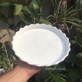 Đĩa nhựa lót chậu tròn đk 18cm