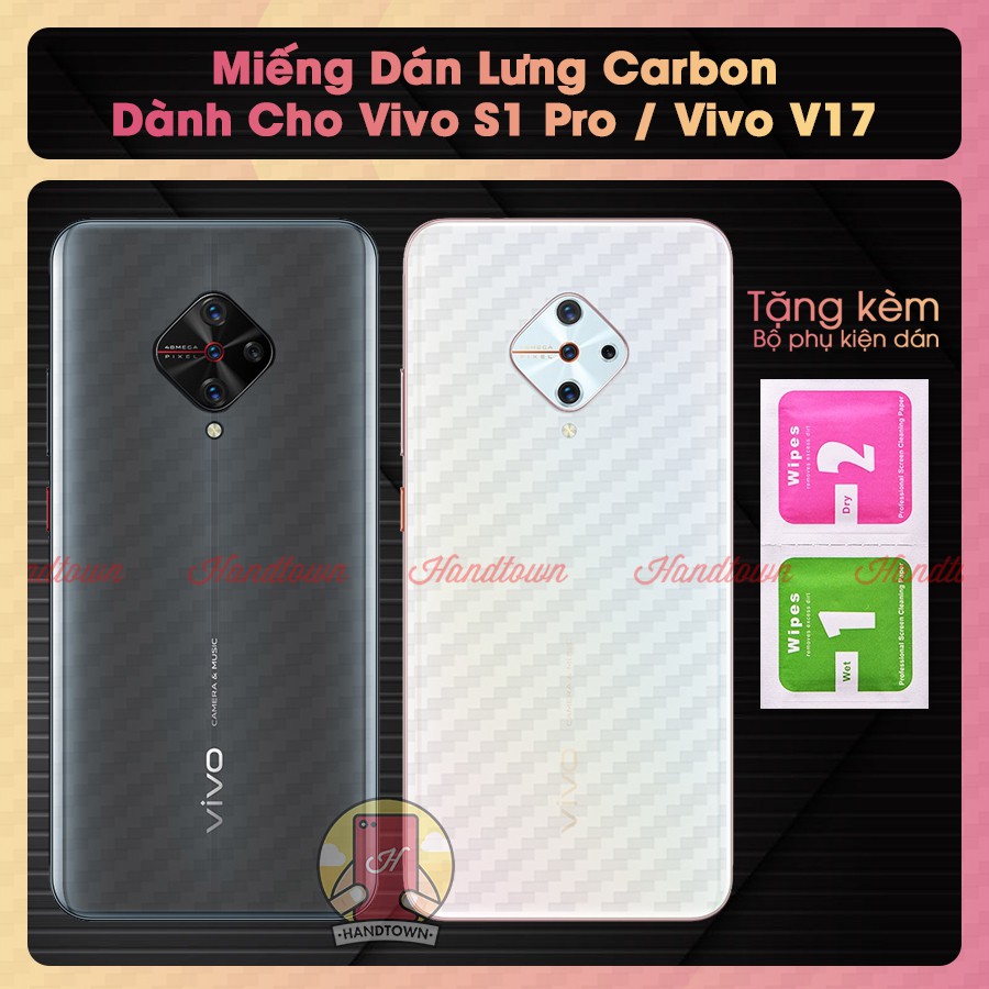 Miếng dán lưng cacbon Vivo V17 / Vivo S1 Pro