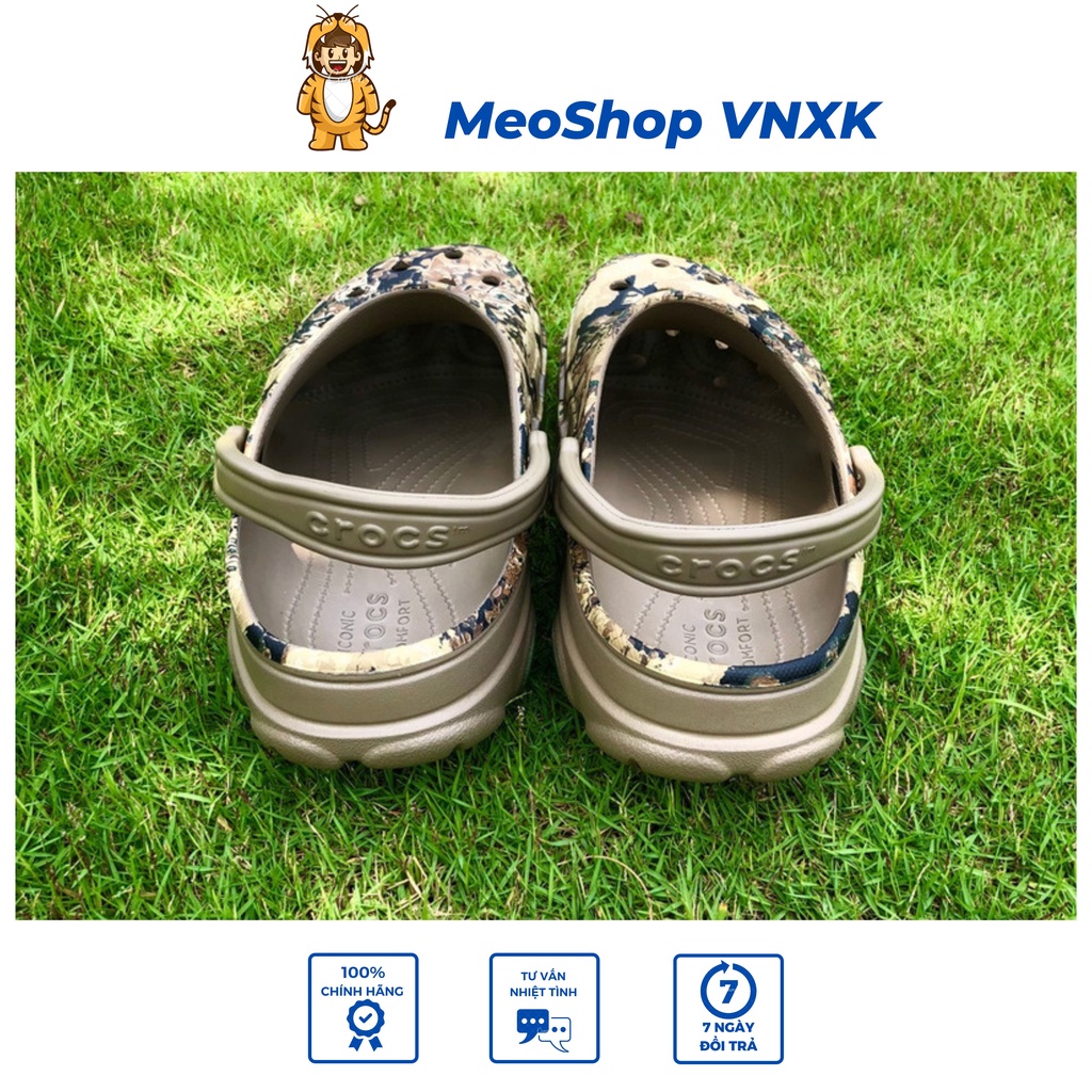 Dép Cross Classic All - Terrain Clogs Camo, Dép Đi Mưa Chất Lượng Cao, Không Hôi Chân, VNXK - Chính Hãng.