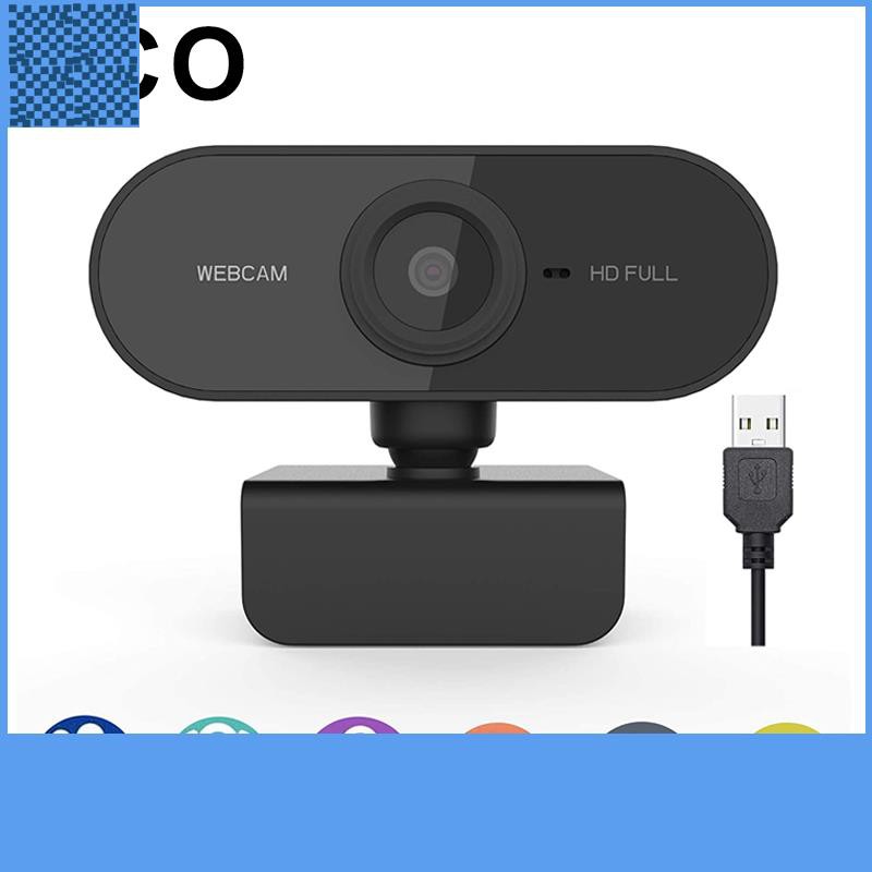 [ hot sale ] Webcam KCO PC01 có mic độ phân giải HD 2K góc quay rộng 110° thiết kế đế xoay 360 độ kết nối cổng USB tiện