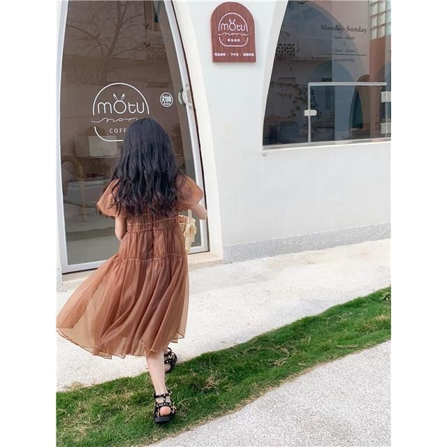 Đầm Công Chúa 2022 Thời Trang Mùa Hè Phong Cách Phương Tây Cho Bé Gái