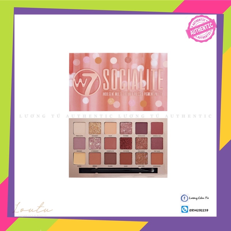 BẢNG PHẤN MẮT W7 SOCIALITE PALETTE | BigBuy360 - bigbuy360.vn