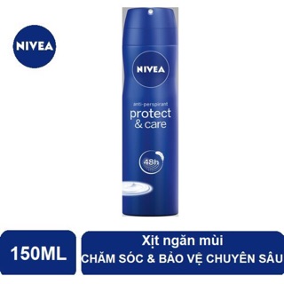 Xịt Ngăn Mùi Nivea Chăm Sóc Và Bảo Vệ Protect & Care 150ml
