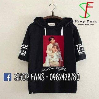 Áo thun jack kicm, áo hoodie lửng jack kicm
