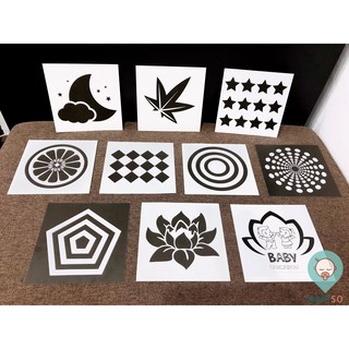 Bộ 10 Thẻ Đen Trắng 2 Mặt Cho Bé