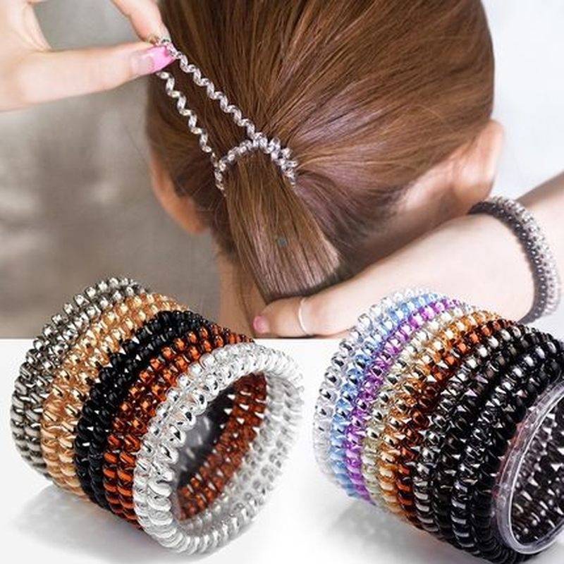 Dây Thun Cột Tóc Bằng Cao Su Co Giãn Sáng Tạo Độ Co Giãn Cao Phù Hợp Với Mọi Ngày Cho Nữ