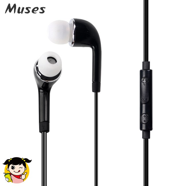 Tai Nghe Nhét Tai Jack 3.5mm Âm Thanh Hifi Có Micro Cho Samsung Htc Xiaomi Huawei