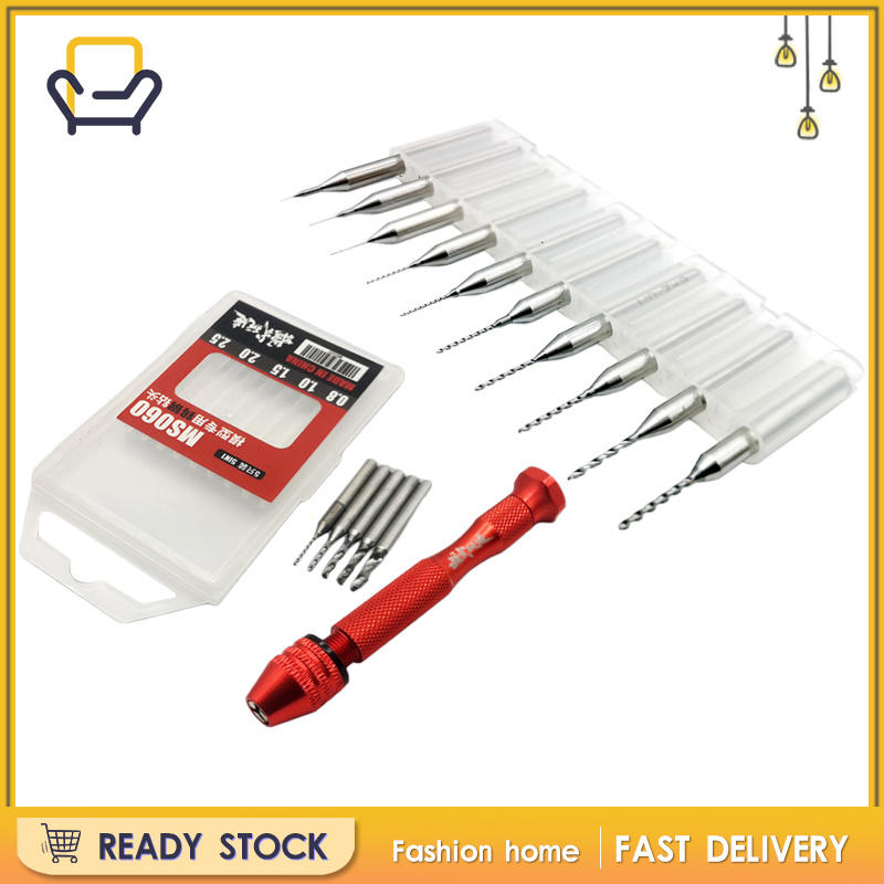 Bộ Mũi Khoan Cầm Tay Mini 0.1-1mm Chuyên Dụng Làm Đồ Gỗ / Mô Hình Gundam